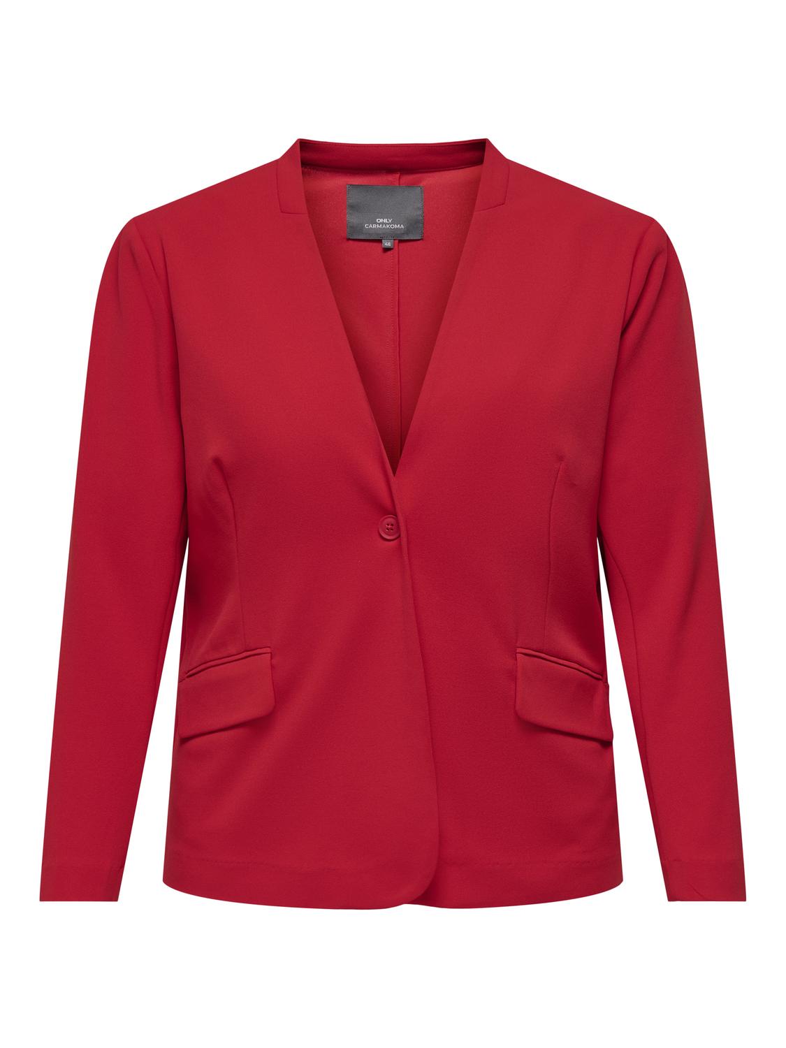 ONLY Carmakoma CARRENA Fit Blazer | Red