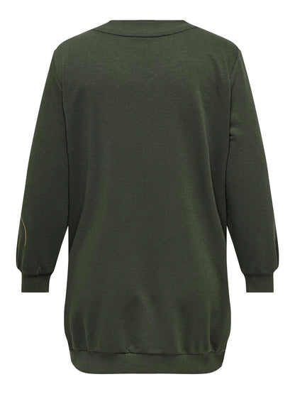 ONLY Carmakoma Kambaba DRAWN FACE Sweatshirt CARETTE LS LONG SWEAT JRS