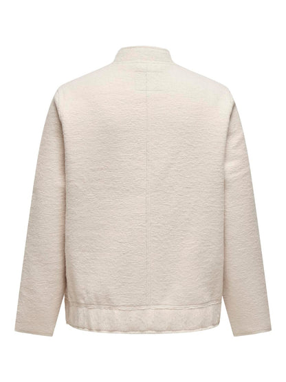 ONLY Carmakoma CARSANNE BOUCLE BOMBER | Moonbeam