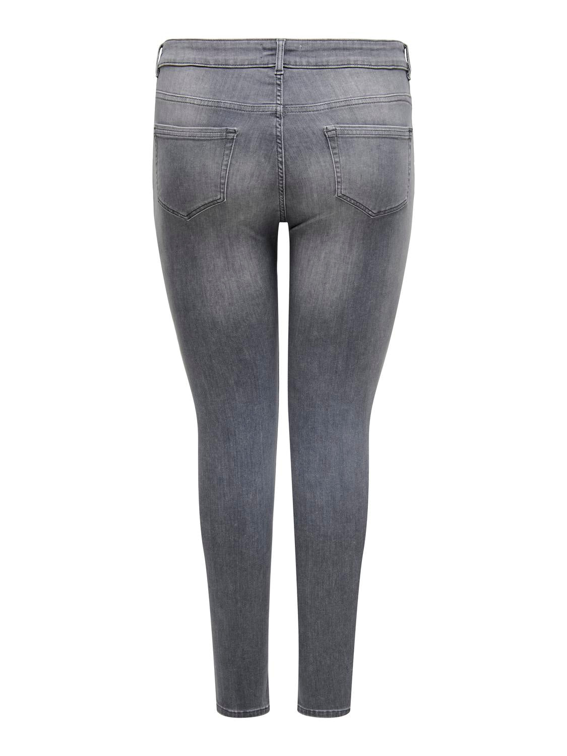 ONLY Carmakoma Dark Grey Denim Jeans CARWILLY RHINESTONE REG SK TAI