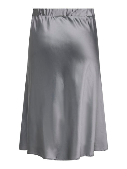 ONLY Carmakoma CARDOMINA SATIN CALF SKIRT | Quiet Shade