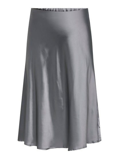 ONLY Carmakoma CARDOMINA SATIN CALF SKIRT | Quiet Shade