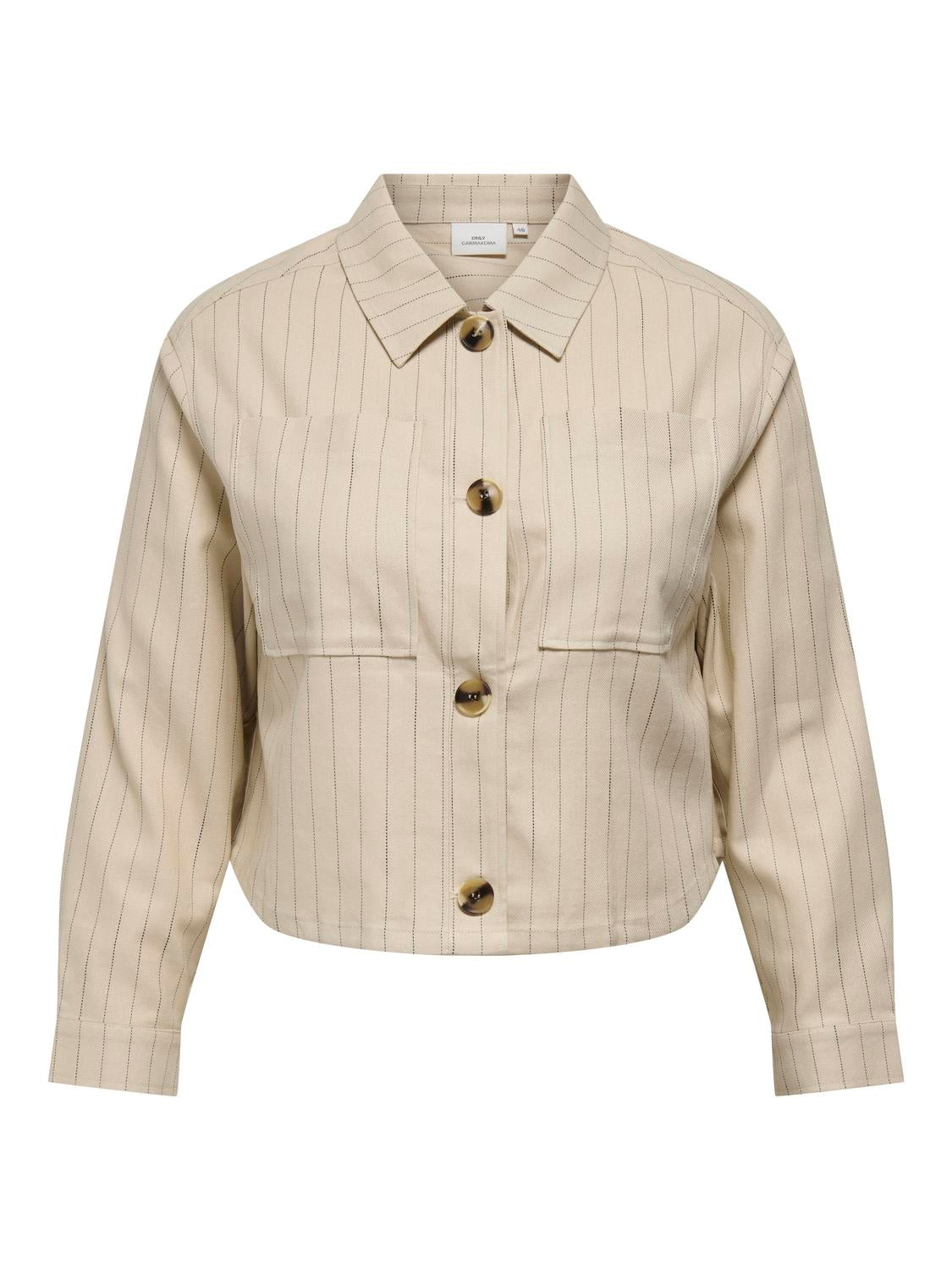 ONLY Carmakoma CARMONICA Short Jacket | Pumice Stone Black