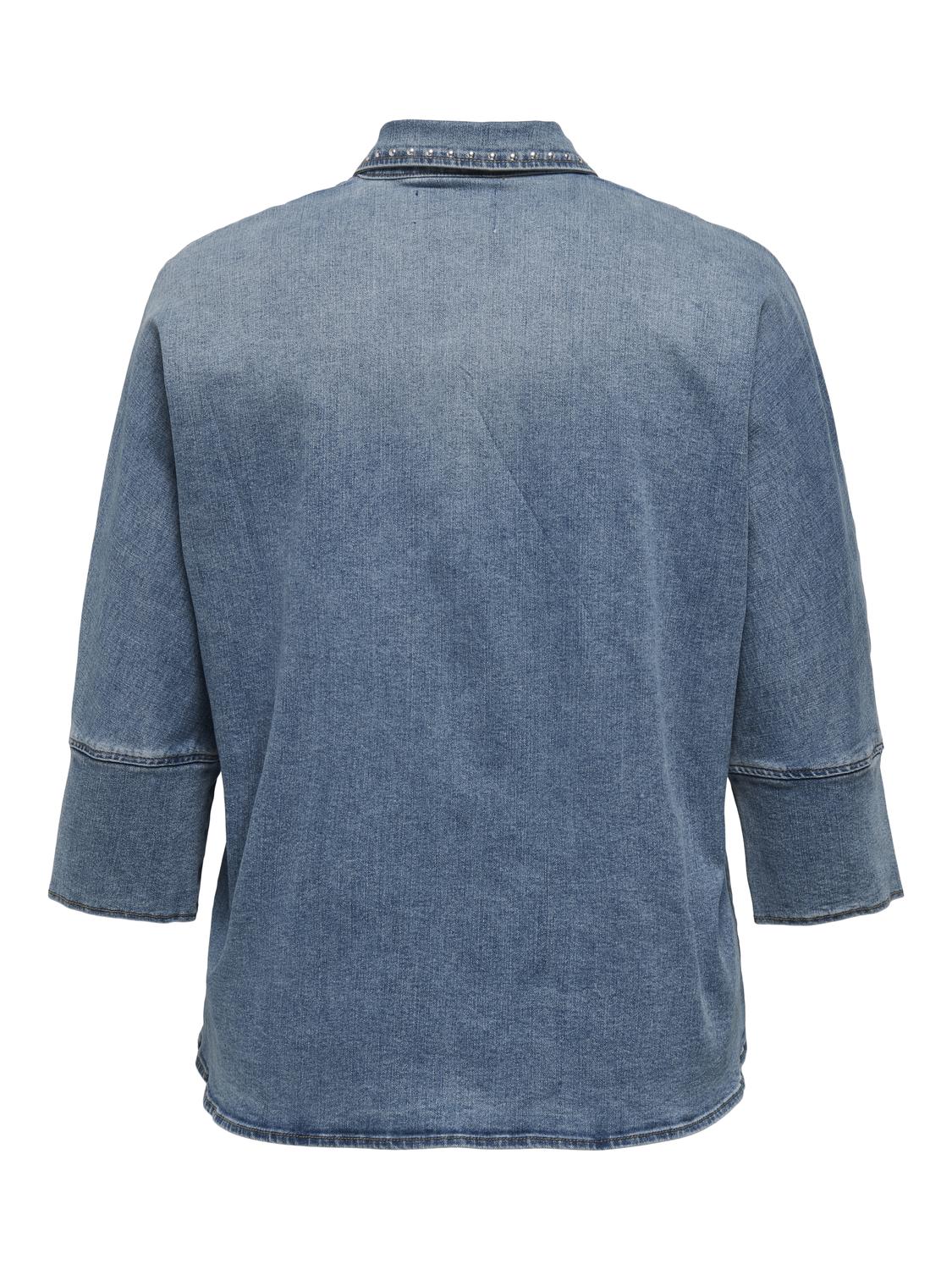 ONLY Carmakoma CARGRACE Shirt | Medium Blue Denim