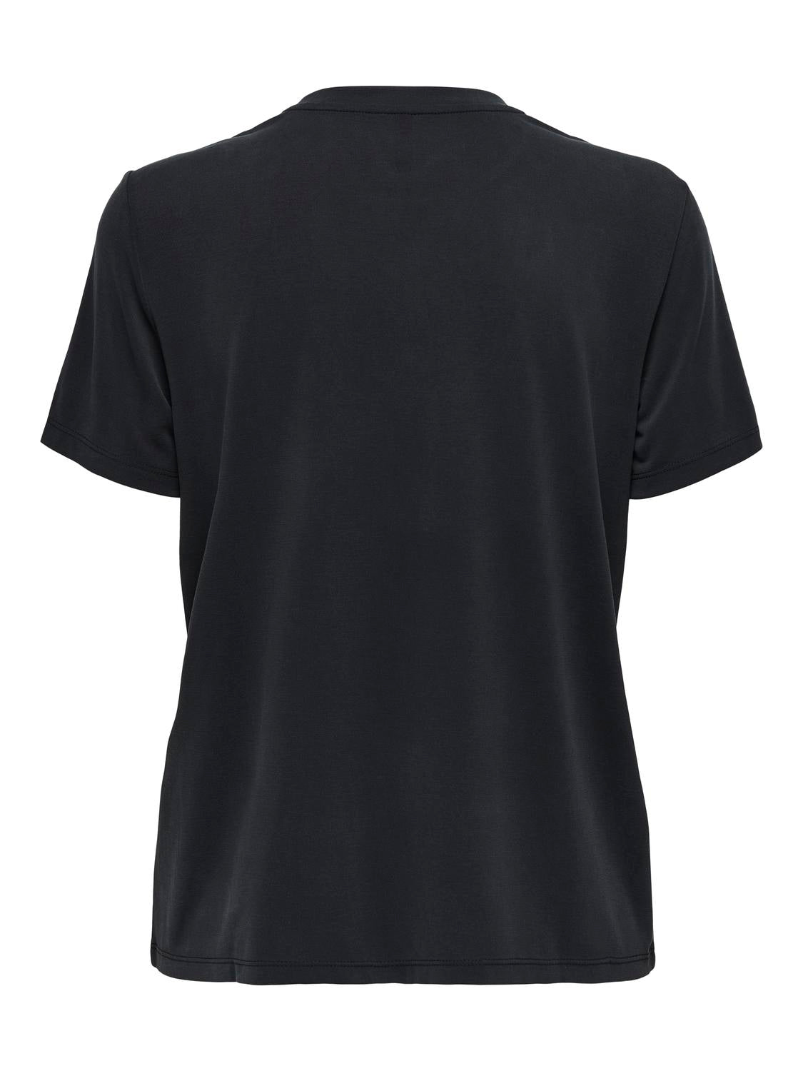 ONLY Carmakoma Black Bisous Top CARFREE S/S ATELIER TOP JRS