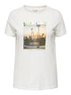 ONLY Carmakoma Cloud Dancer MIAMI BEACH T-Shirt CARARNA LIFE SS REG TEE JRS