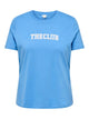 ONLY Carmakoma Azure Blue The Club T-Shirt CARSEBBE 2/4 JEANS TEE JRS