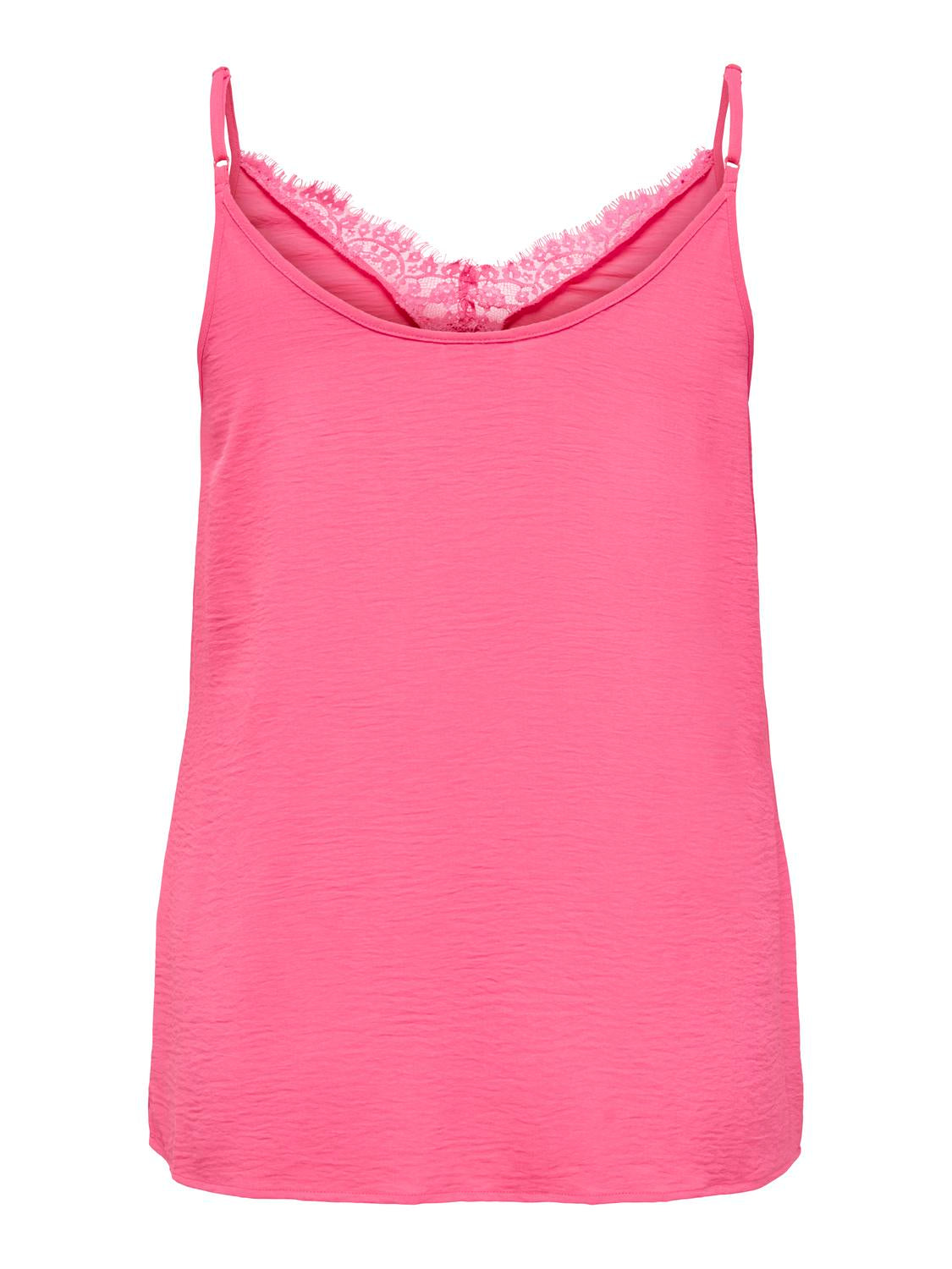 ONLY Carmakoma CARMETTA Lace Singlet | Camellia Rose
