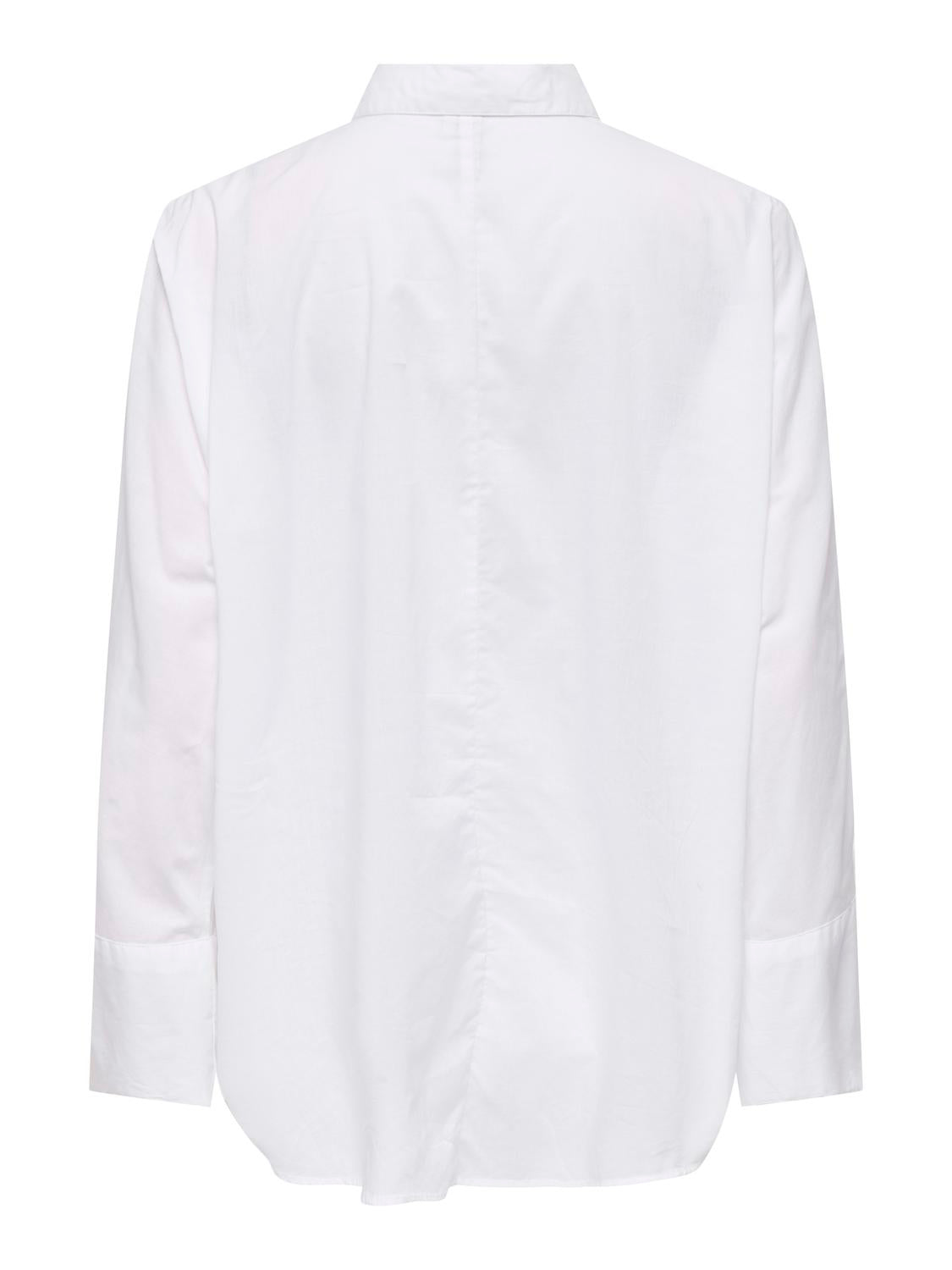 ONLY Carmakoma CARNEW Lina Grace Solid Shirt | Bright White