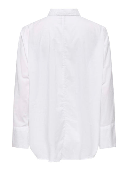ONLY Carmakoma CARNEW Lina Grace Solid Shirt | Bright White