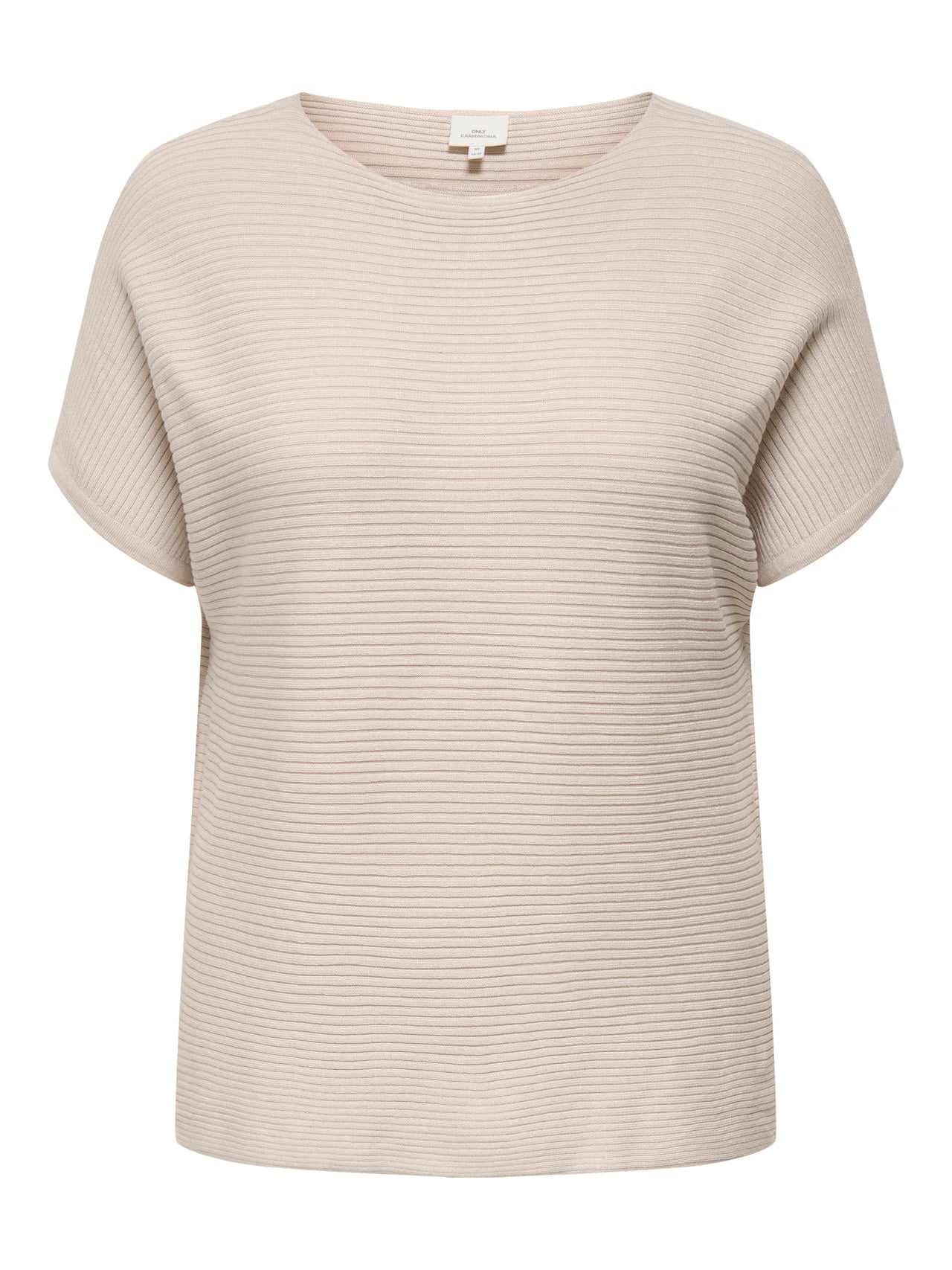 ONLY Carmakoma CARADALINE S/S PULLOVER KNT | Pumice Stone