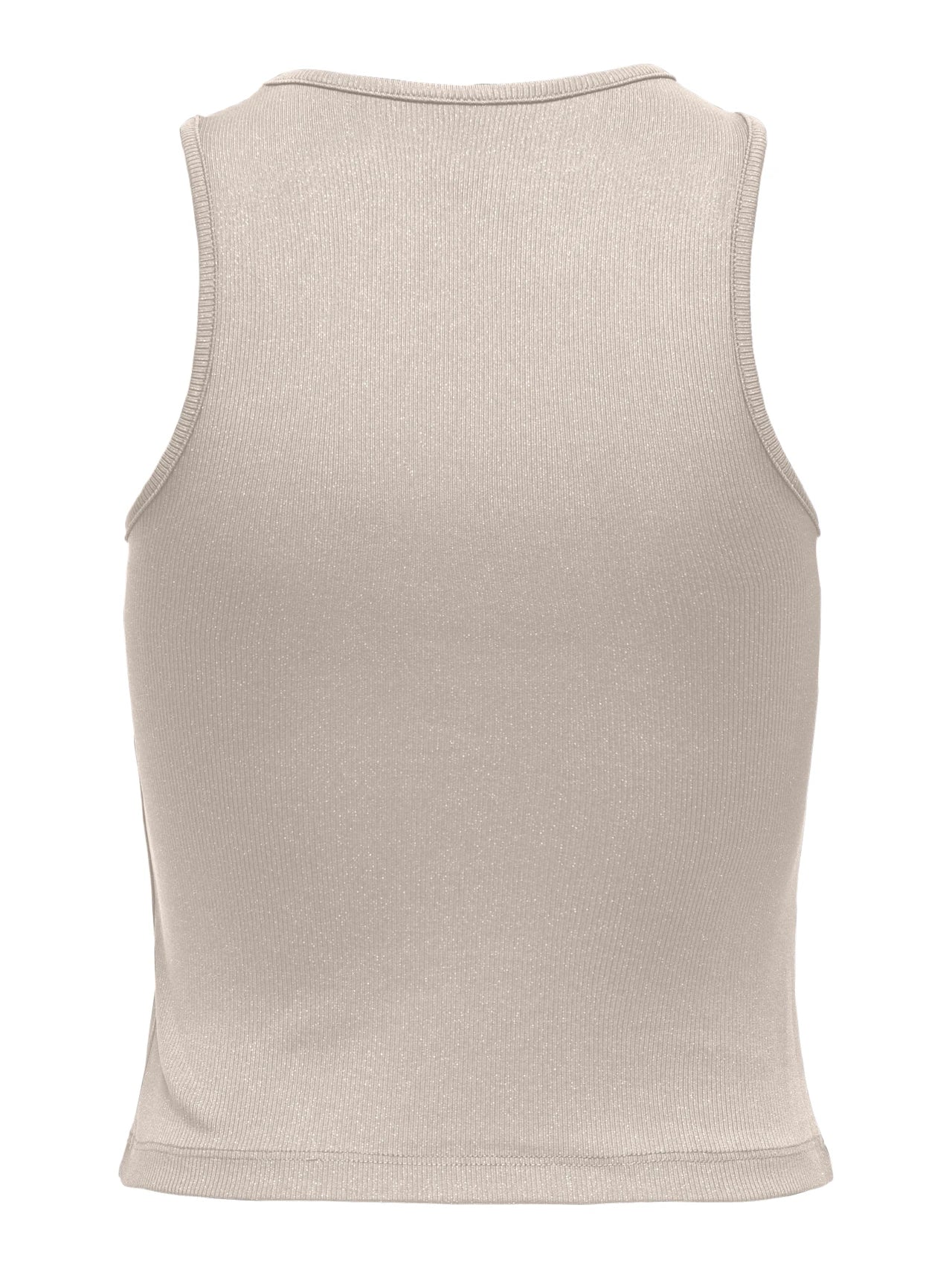 ONLY Carmakoma Pumice Stone Frosted Almond Top CARALIA S/L GLITTER O-NECK TOP JRS