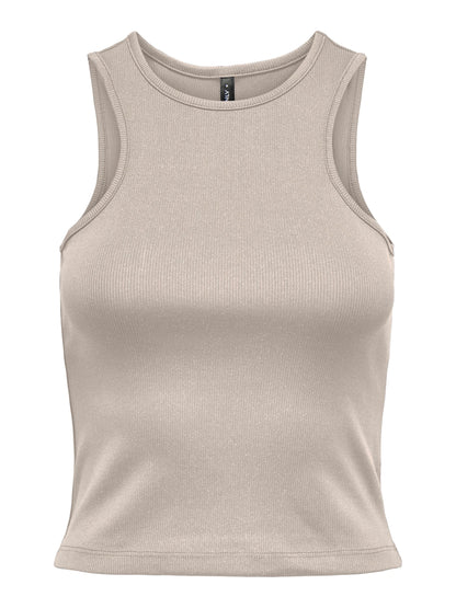 ONLY Carmakoma Pumice Stone Frosted Almond Top CARALIA S/L GLITTER O-NECK TOP JRS