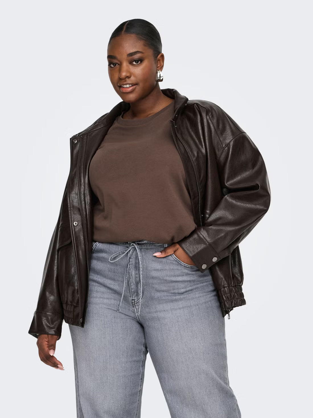 CARJEN S/S JEANS TEE JRS NOOS - Chocolate Martini