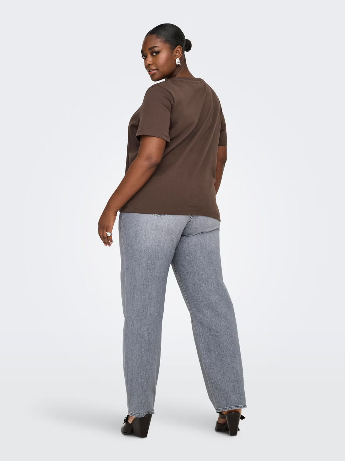 CARJEN S/S JEANS TEE JRS NOOS - Chocolate Martini