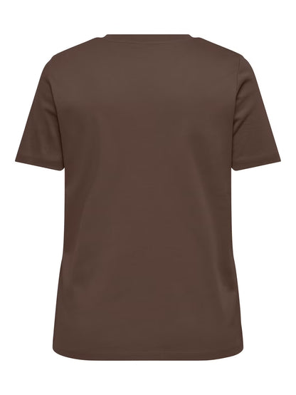 CARJEN S/S JEANS TEE JRS NOOS - Chocolate Martini
