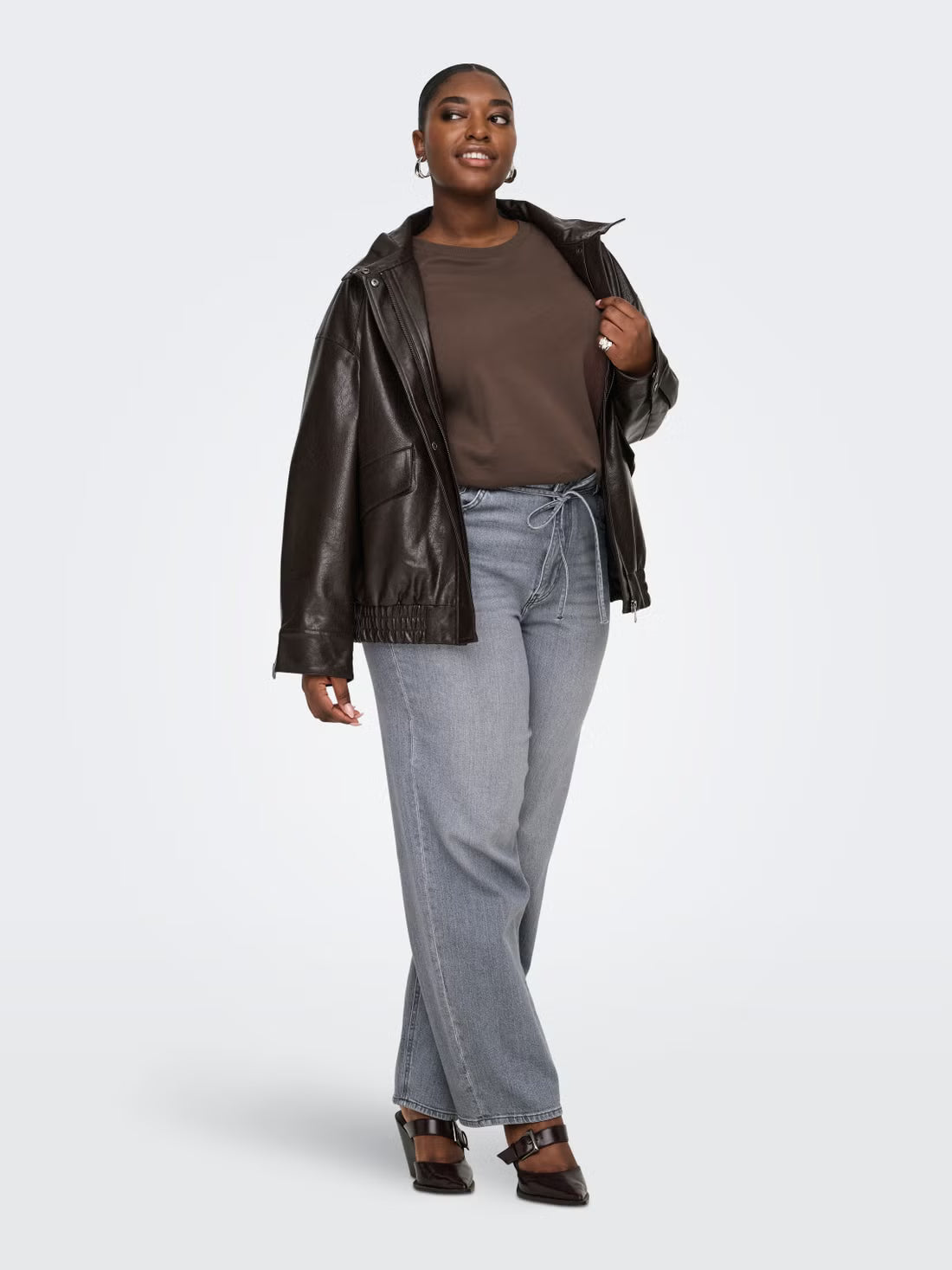 CARJEN S/S JEANS TEE JRS NOOS - Chocolate Martini