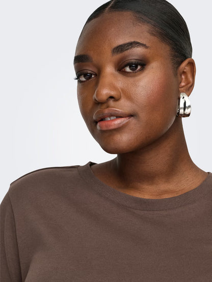 CARJEN S/S JEANS TEE JRS NOOS - Chocolate Martini