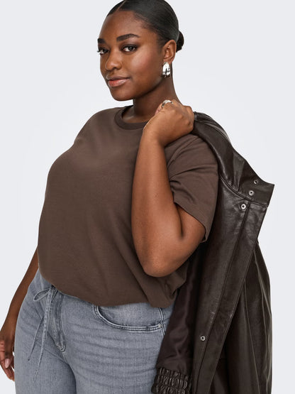 CARJEN S/S JEANS TEE JRS NOOS - Chocolate Martini