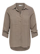 ONLY CARMAKOMA - CARSIESTA YASMIN LS LI BL SHIRT - Walnut