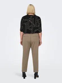 ONLY Carmakoma Caribou Trousers CARPEACH HW CIGARETTE ANK PANT TLR