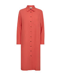 Freequent Hot Coral DRESS | FQLAVA-SH-DR