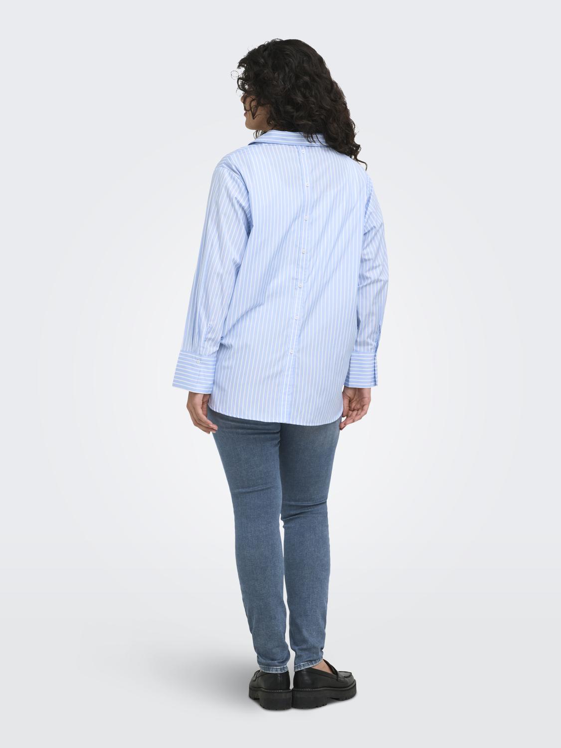 Only Carmakoma - Caroregon - Skjorte - Soft Chambray