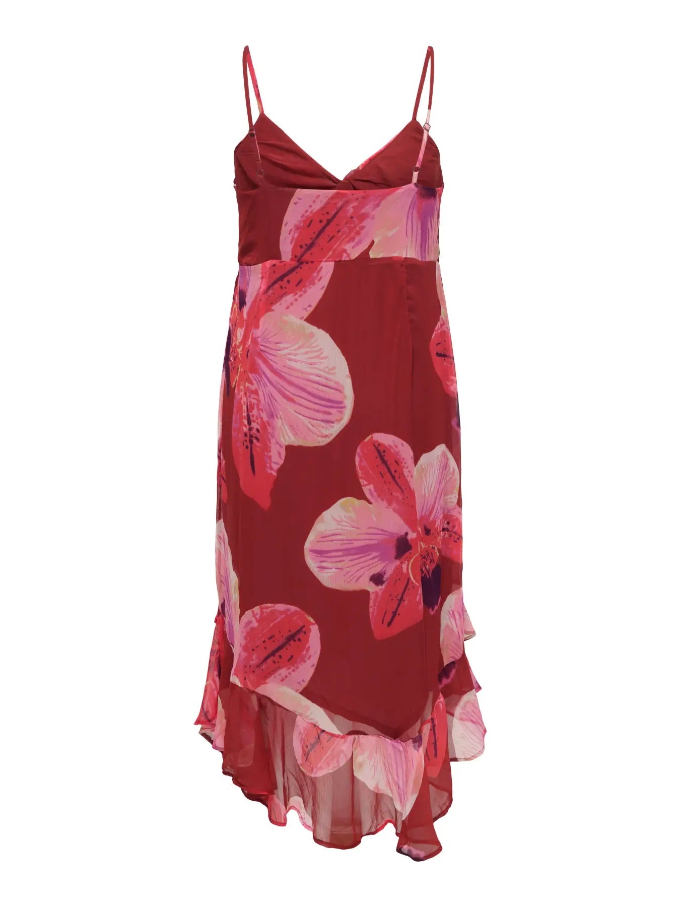 CARASTA STRAP FRILL ANKLE DRESS – Spiced Apple GIGA ORCHID