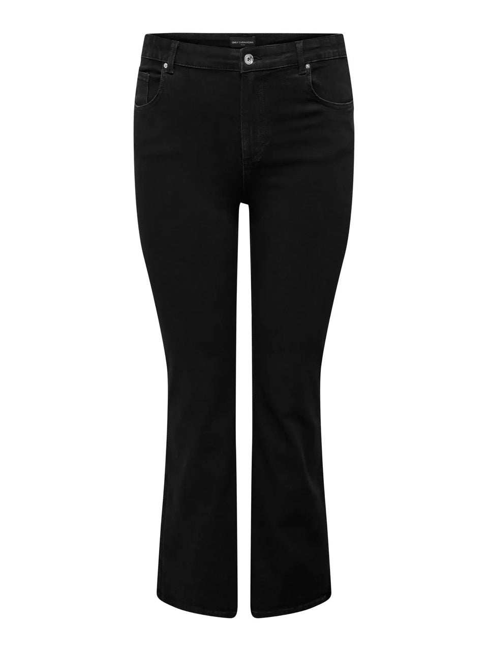 sorte jeans ONLY Carmakoma CARWILLY Flared Jeans Black Denim