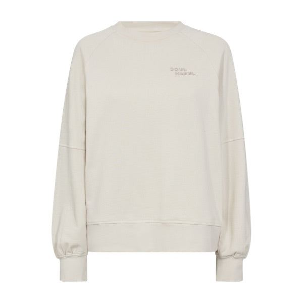 beige sweatshirt Freequent FQNALE-PULLOVER Moonbeam