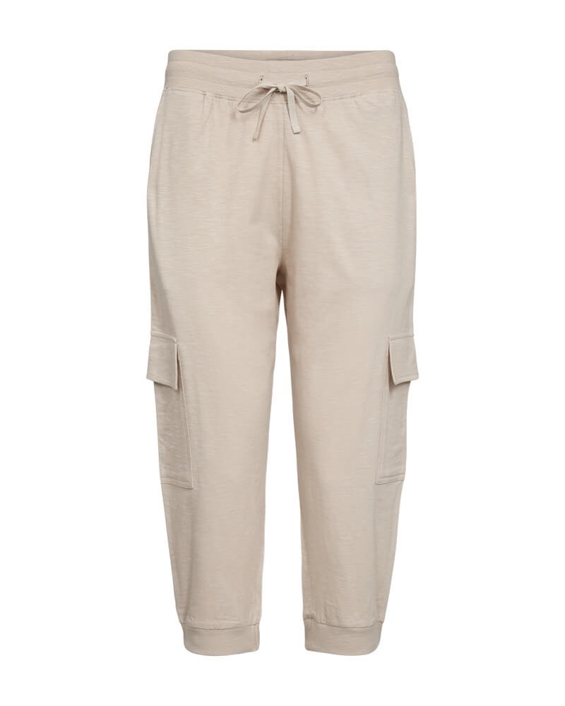beige capribukser Freequent FQSABINA-CA-POCKET Moonbeam