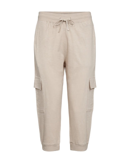 beige capribukser Freequent FQSABINA-CA-POCKET Moonbeam
