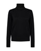 sort strik med rullekrave. Freequent FQKATIE-PULLOVER Black