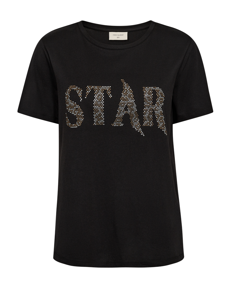 Freequent Black T-SHIRT | FQSTAR-TEE