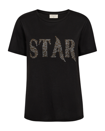 Freequent Black T-SHIRT | FQSTAR-TEE