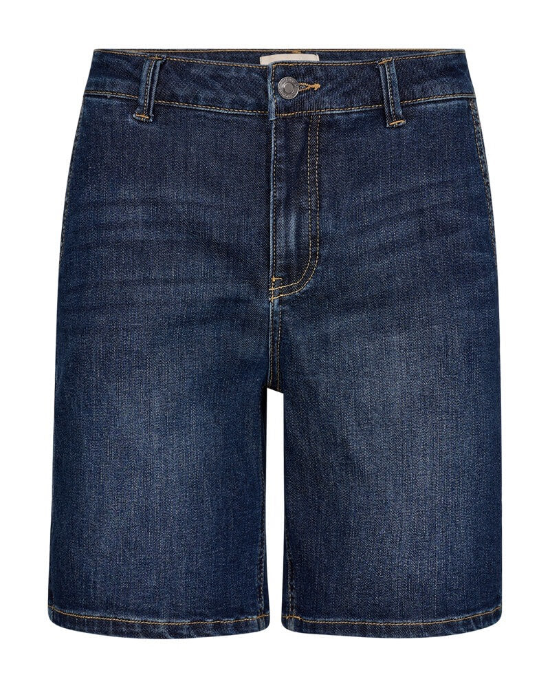 blå denimshorts equent FQJANE-SHORTS | Medium Blue Denim