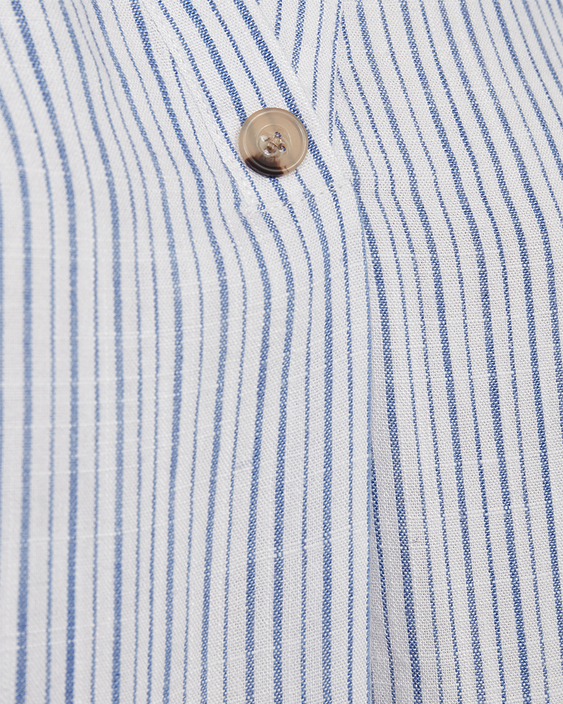 Freequent Brilliant White w. Ultramarine BLOUSE | FQLAVARA-BLOUSE