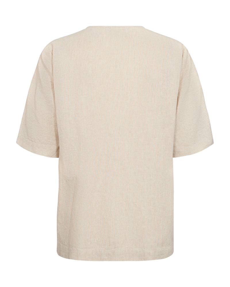 Freequent FQLAVA-BLOUSE | Simply Taupe w. Off-white