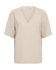 Freequent FQLAVA-BLOUSE | Simply Taupe w. Off-white