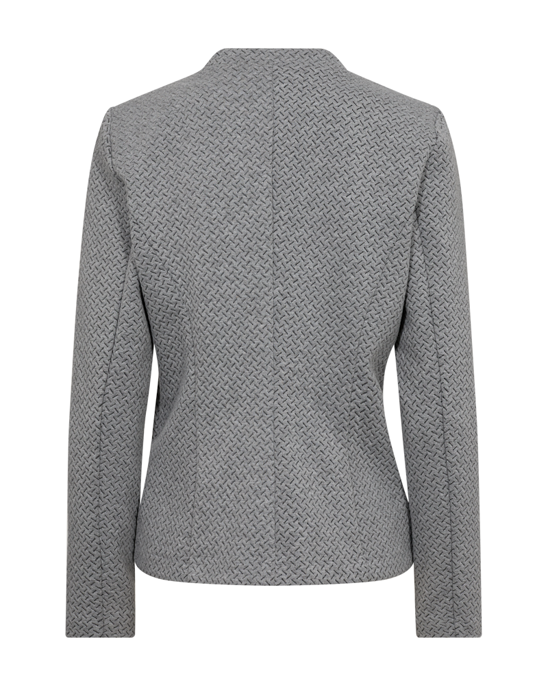 Freequent Medium Grey Mel. w. Black INDOOR JACKET | FQNANNI-JACKET