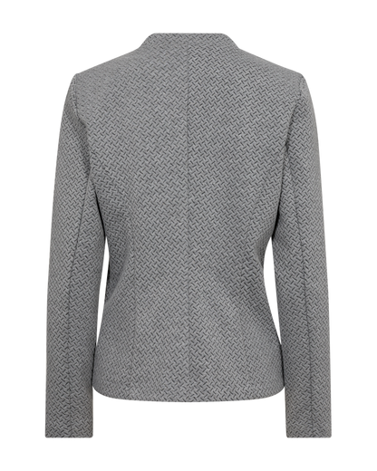 Freequent Medium Grey Mel. w. Black INDOOR JACKET | FQNANNI-JACKET