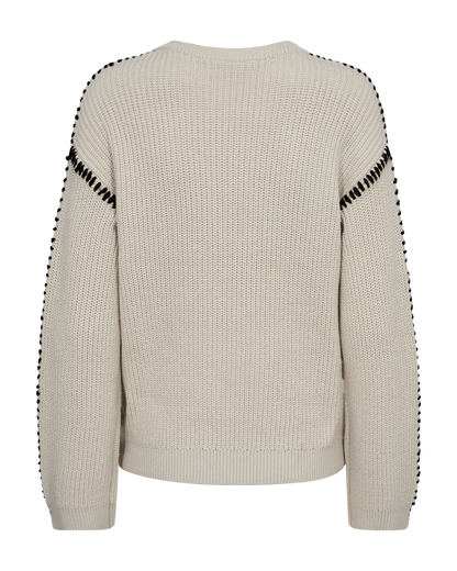 Freequent Moonbeam w. Black PULLOVER | FQIPEN-PULLOVER