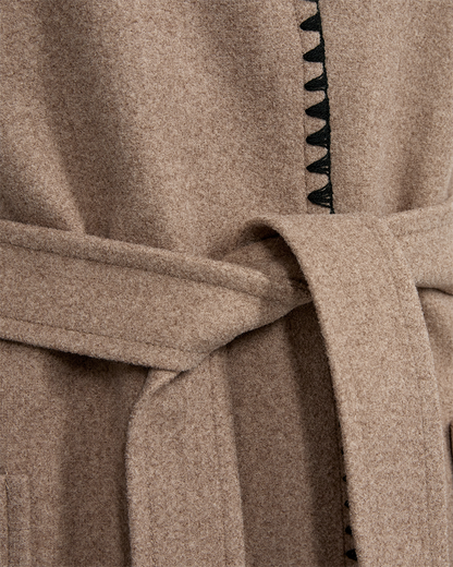 Freequent Taupe Gray Melange w. Black OUTERWEAR | FQYANNA-WAISTCOAT