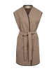 Freequent Taupe Gray Melange w. Black OUTERWEAR | FQYANNA-WAISTCOAT