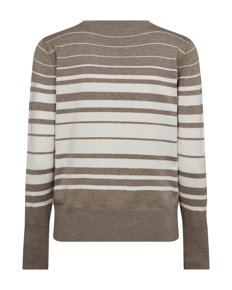 Freequent Simply Taupe Ml w Star Off-whi PULLOVER | FQKATIE-PULLOVER