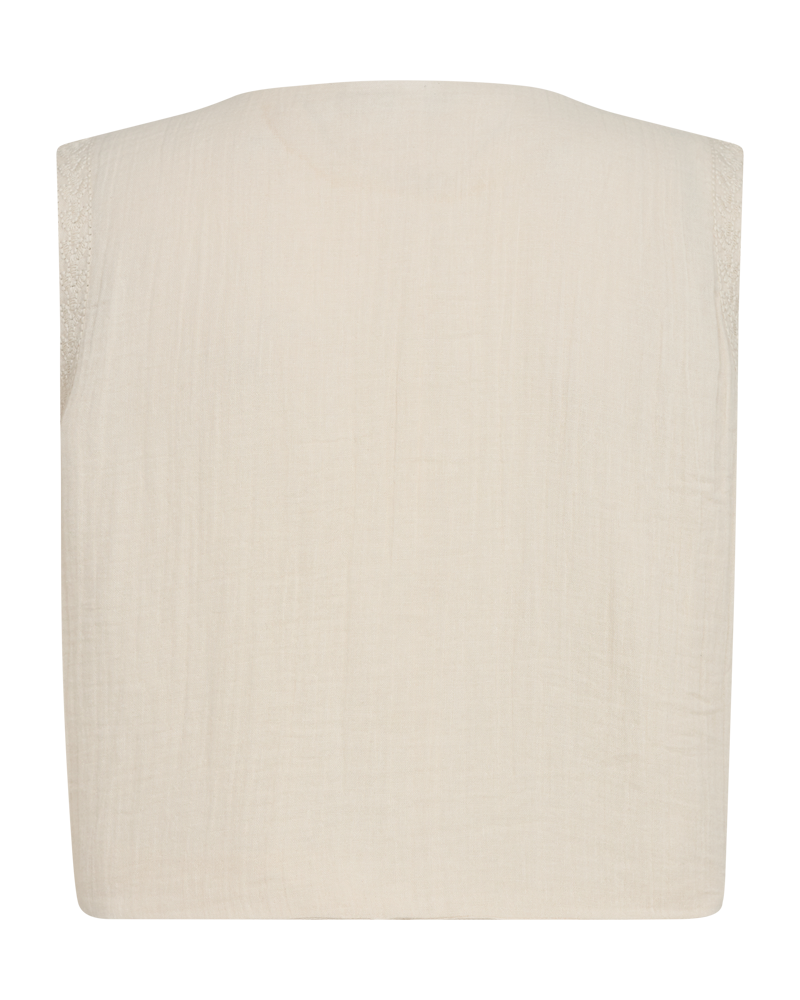 Freequent Moonbeam w. Star Off-white | FQBOHEA-WAISTCOAT