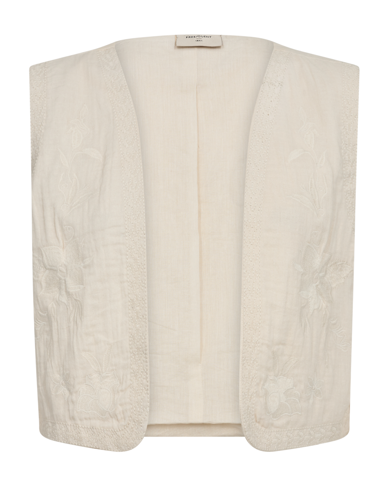 Freequent Moonbeam w. Star Off-white | FQBOHEA-WAISTCOAT