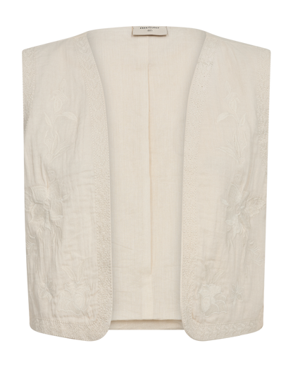 Freequent Moonbeam w. Star Off-white | FQBOHEA-WAISTCOAT