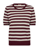 kortærmet strik t-shirt Freequent FQJOEL-PULLOVER Port Royale w Moonbeam