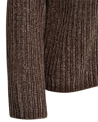 tyk brun strik Freequent FQTHRILL-PULLOVER Morel